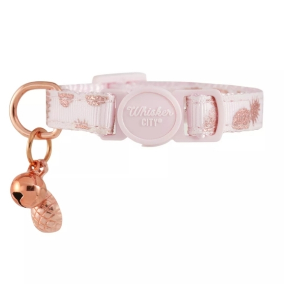 *Free with purchase* Whisker City® Pink Pineapple Adjustable Cat Collar - Picture 6 of 6